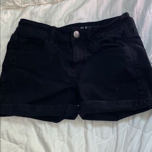 Black midi shorts from American Eagle
